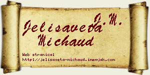 Jelisaveta Michaud vizit kartica